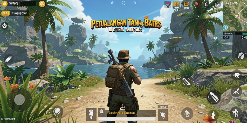 Screenshot gameplay <strong>3446</strong> menunjukkan dunia terbuka yang memukau.