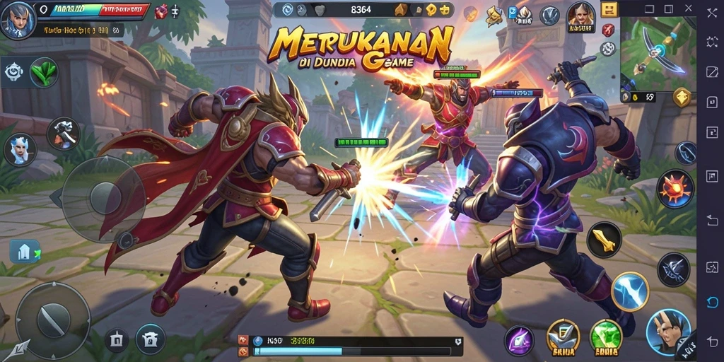 Tampilan gameplay Fighting yang mendebarkan dalam 8364.