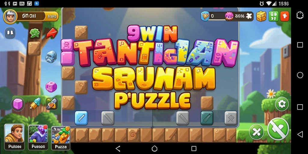 Tampilan gameplay puzzle seru dan menantang di 9WIN.