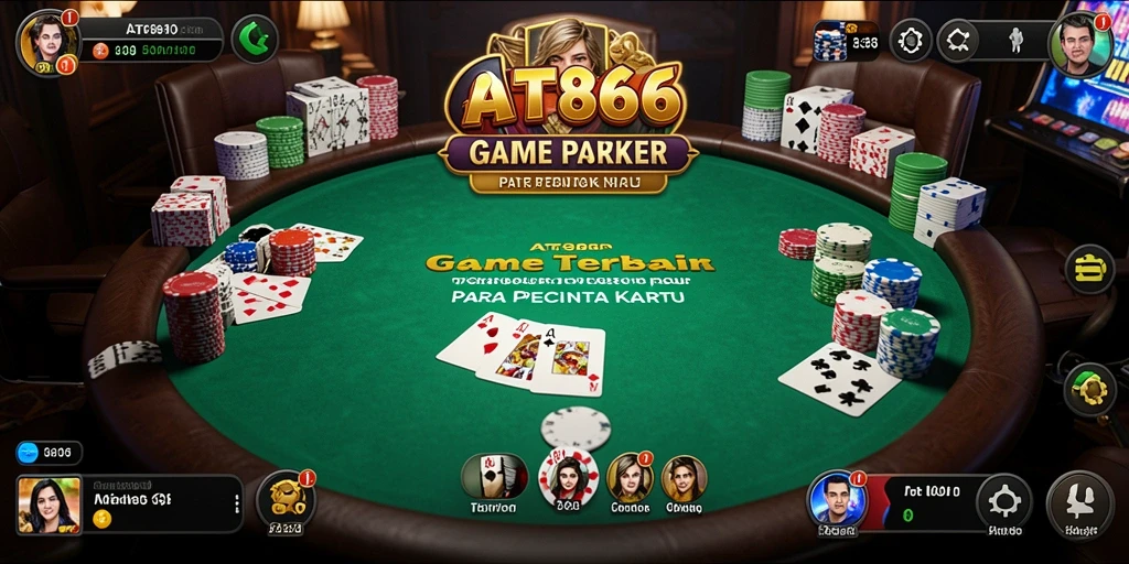 Tangkapan layar AT866 menampilkan gameplay poker yang menarik dan seru.