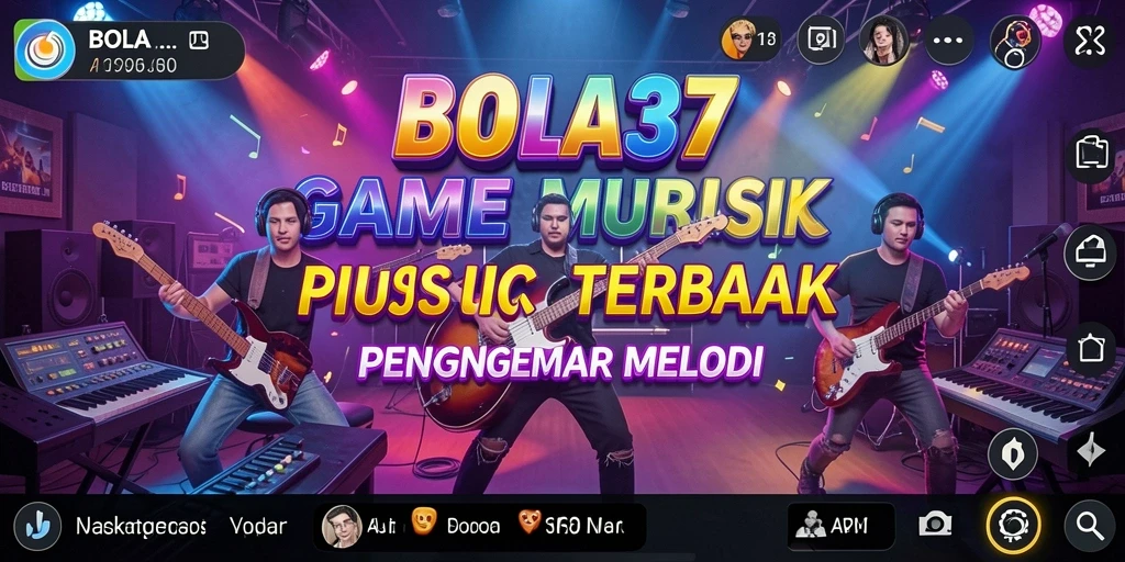 Tampilan gameplay BOLA37 yang seru dan interaktif dalam bermain musik.