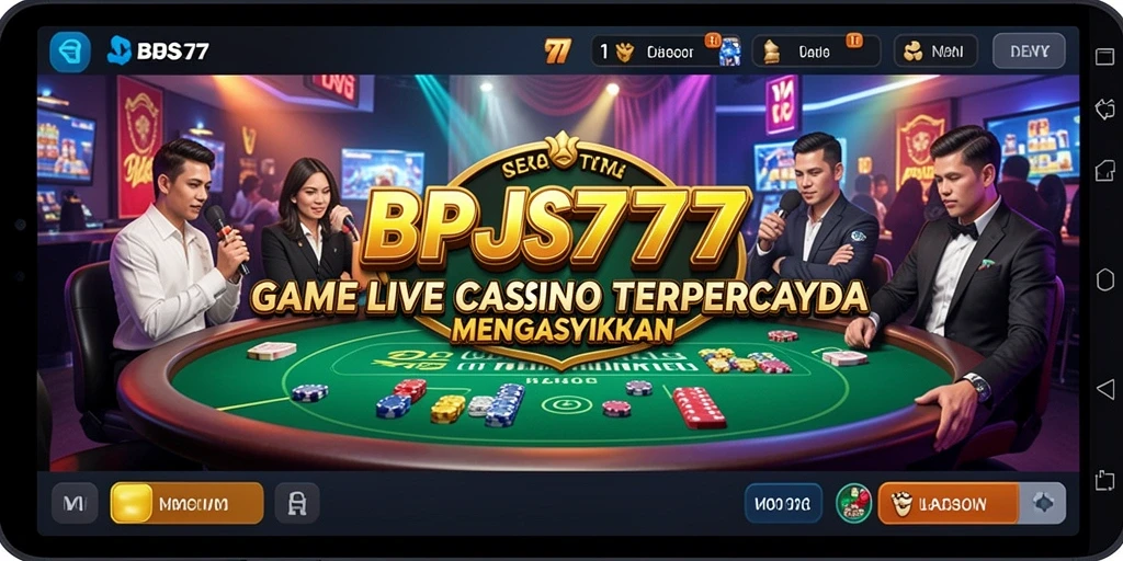 Tampilan gameplay Live Casino yang mendebarkan dan interaktif.
