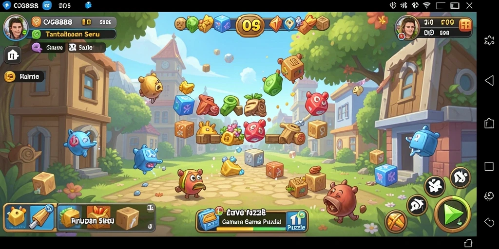 Tampilan gameplay menarik dalam CVG8888 dengan teka-teki yang menantang.