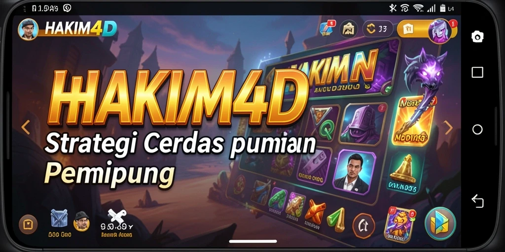Tangkapan layar menunjukkan aksi penuh strategi dalam HAKIM4D.
