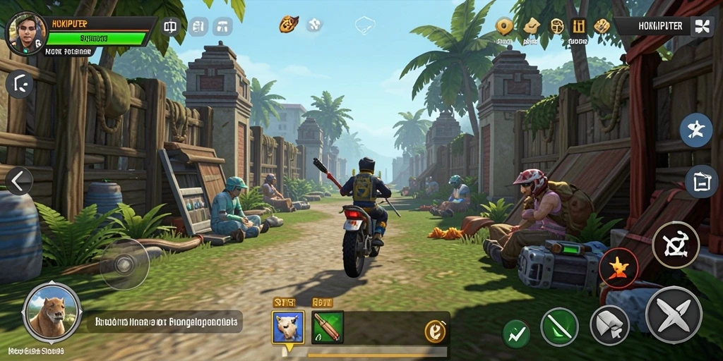 Screenshot menunjukkan gameplay HOKIPUTER yang memukau.