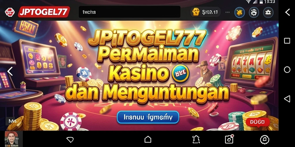 Screenshot gameplay seru dari JPTOGEL77 yang memperlihatkan taruhan kasino.