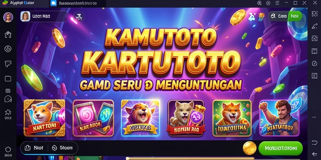 Tampilan menarik gameplay KARTUTOTO saat berputar di mesin slot.
