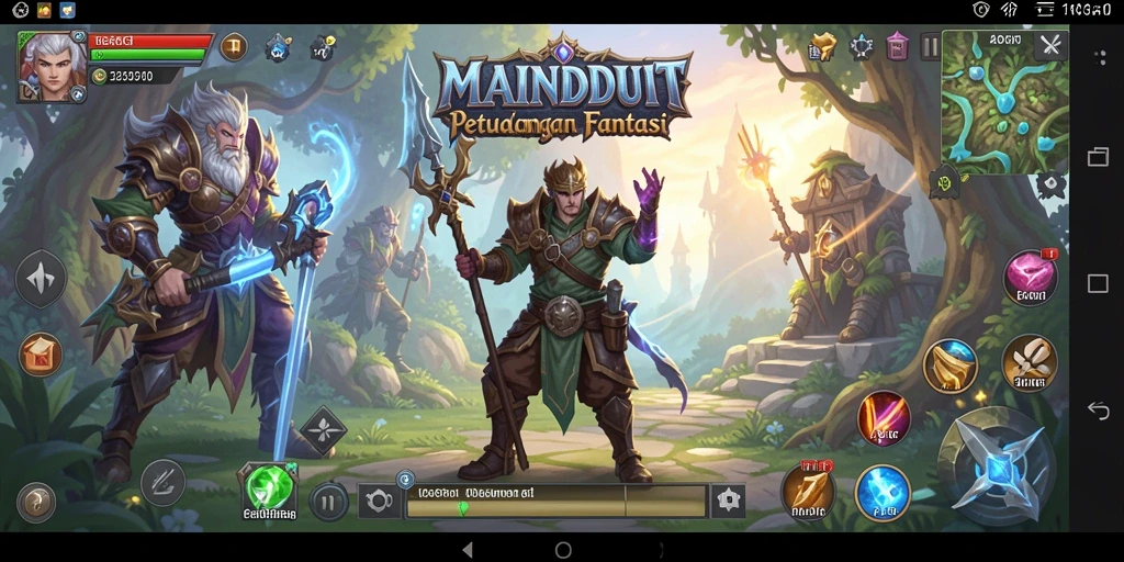 Tampilan aksi seru dalam gameplay RPG MAINDUIT.