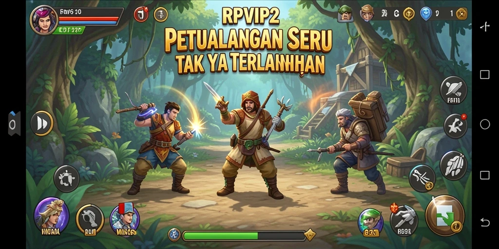 Screenshot utama menampilkan aksi seru dari gameplay RPVIP2.