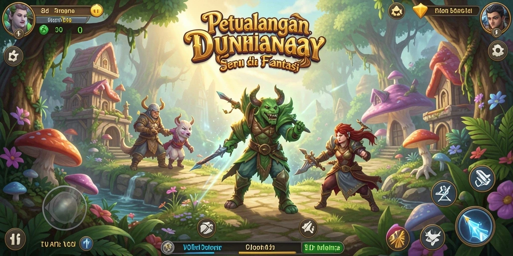 Tangkapan layar gameplay menampilkan aksi seru dan grafis menawan.