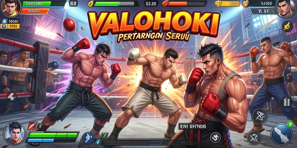 Gameplay mendebarkan dengan karakter Fighting yang epik.